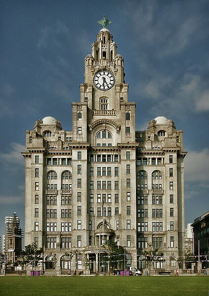The Royal Liver Building, Liverpool's main landmark and part of Liverpool's UNESCO-designated World Heritage Maritime Mercantile City