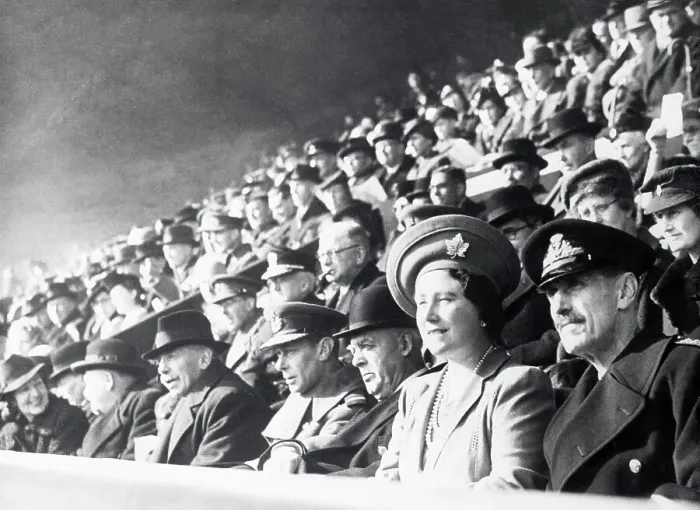Framed Print : Royal Members in Sports Stadium