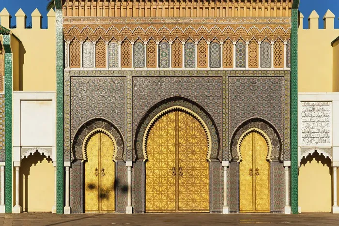 Framed Print : The Royal Palace golden Doors, Fez, Morocco Framed Print : The Royal Palace golden Doors, Fez, Morocco