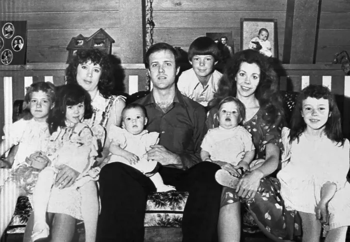 Framed Print : Roylston Potter Seated W / Wives And Kids Framed Print : Roylston Potter Seated W / Wives And Kids