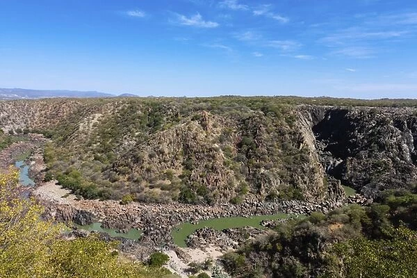 Ruacana Falls during the dry season, Omusati Region, Namibia