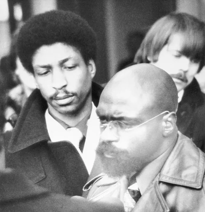 Framed Print : Rubin Hurricane Carter and John Artis with the Press Framed Print : Rubin Hurricane Carter and John Artis with the Press