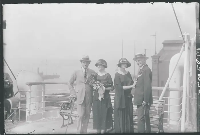 Framed Print : Rudolph Valentino and Family