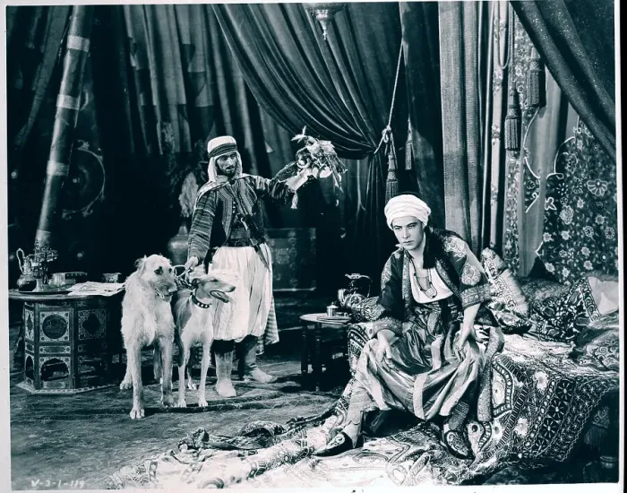 Framed Print : Rudolph Valentino In Movie Still