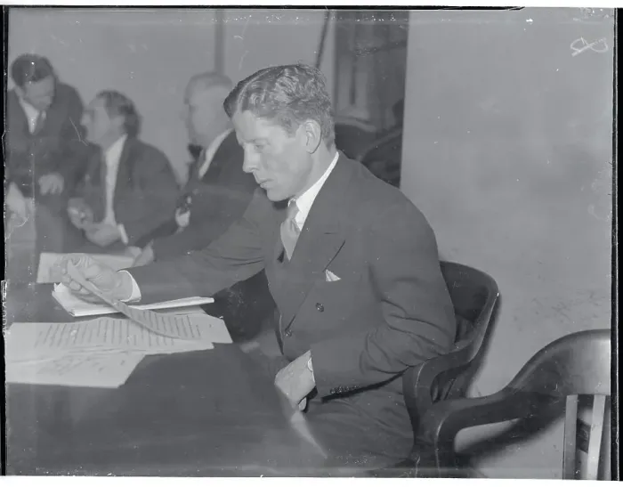 Framed Print : Rudy Vallee Reading Documents Framed Print : Rudy Vallee Reading Documents