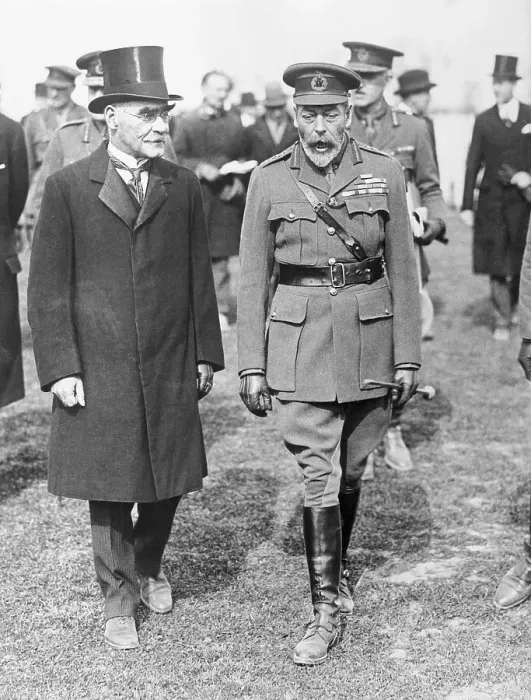 Framed Print : Rudyard Kipling with King George of England