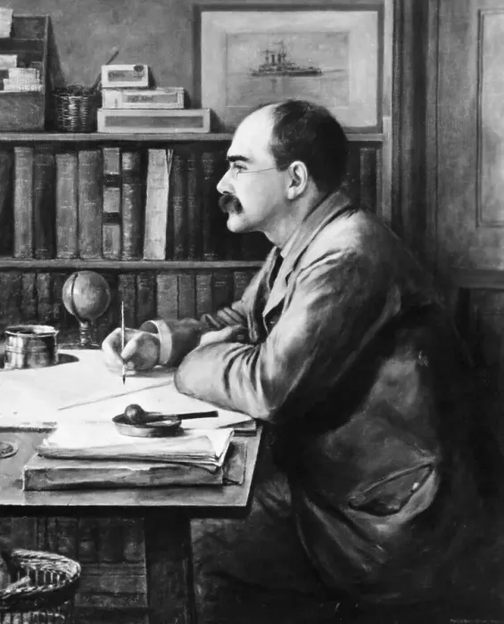 Framed Print : Rudyard Kipling by Philip Burne-Jones Framed Print : Rudyard Kipling by Philip Burne-Jones