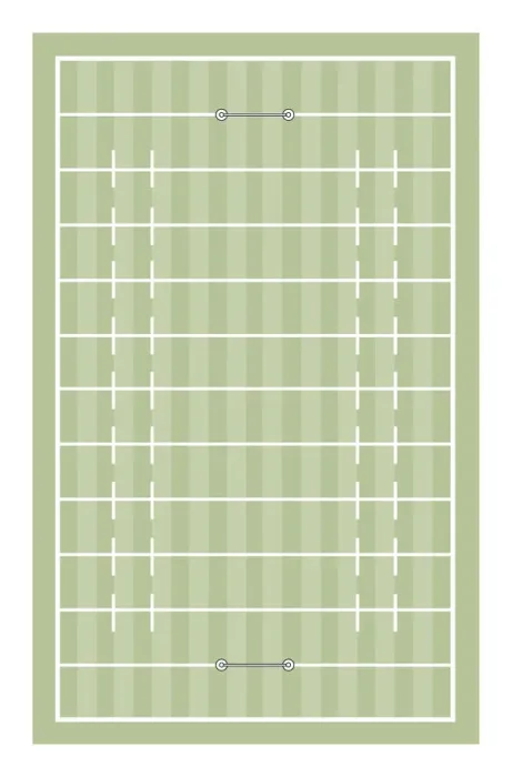 Framed Print : Rugby pitch Framed Print : Rugby pitch