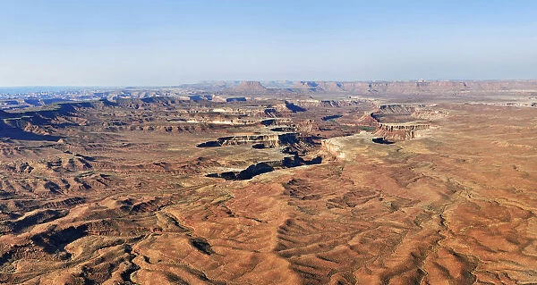 Rugged canyons of Green River, Island in the Sky plateau, Canyonlands National Park, near Moab, Utah, United States