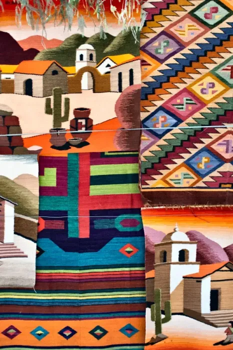 Framed Print : Rugs, Purmamarca Framed Print : Rugs, Purmamarca