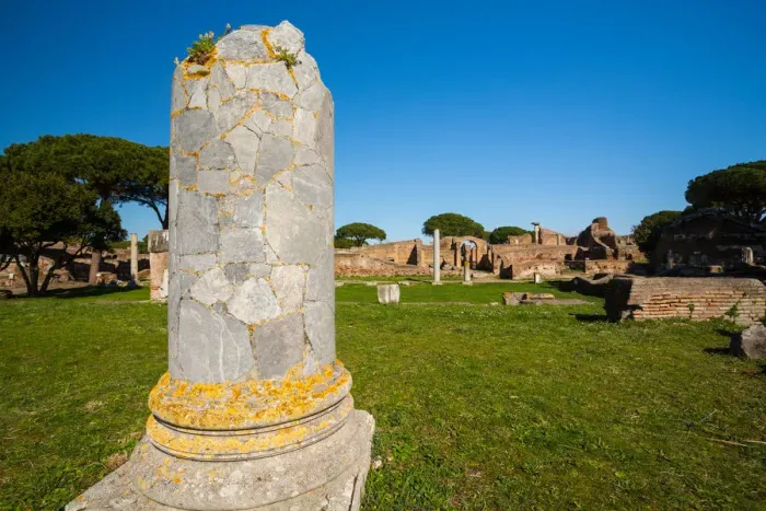 Framed Print : The ruins of the Ancient Roman harbour city of Ostia Antica in Rome, Italy Framed Print : The ruins of the Ancient Roman harbour city of Ostia Antica in Rome, Italy