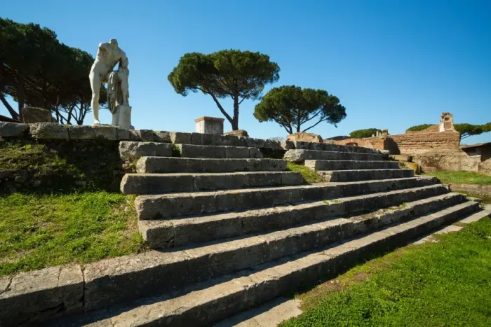 Framed Print : The ruins of the Ancient Roman harbour city of Ostia Antica in Rome, Italy Framed Print : The ruins of the Ancient Roman harbour city of Ostia Antica in Rome, Italy