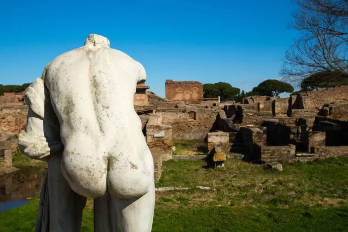 Framed Print : The ruins of the Ancient Roman harbour city of Ostia Antica in Rome, Italy Framed Print : The ruins of the Ancient Roman harbour city of Ostia Antica in Rome, Italy