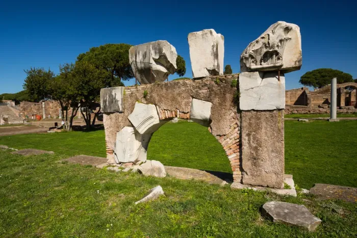 Framed Print : The ruins of the Ancient Roman harbour city of Ostia Antica in Rome, Italy Framed Print : The ruins of the Ancient Roman harbour city of Ostia Antica in Rome, Italy
