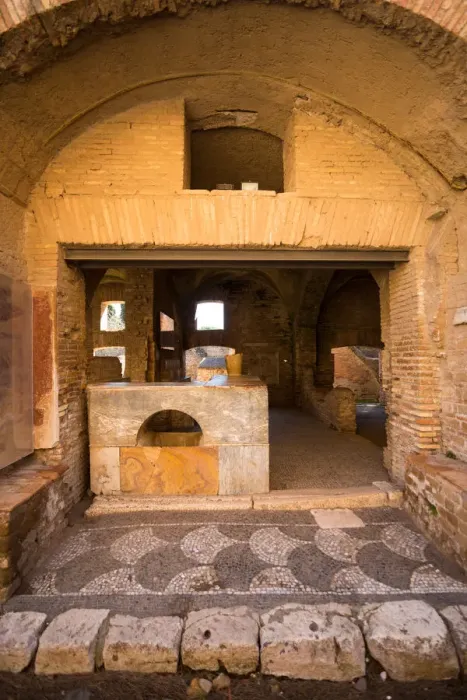 Framed Print : The ruins of the Ancient Roman harbour city of Ostia Antica in Rome, Italy Framed Print : The ruins of the Ancient Roman harbour city of Ostia Antica in Rome, Italy