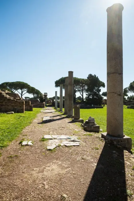 Framed Print : The ruins of the Ancient Roman harbour city of Ostia Antica in Rome, Italy Framed Print : The ruins of the Ancient Roman harbour city of Ostia Antica in Rome, Italy