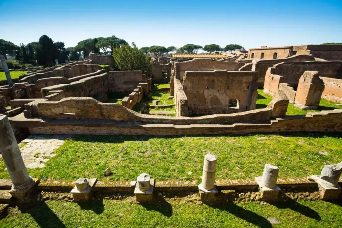 Framed Print : The ruins of the Ancient Roman harbour city of Ostia Antica in Rome, Italy Framed Print : The ruins of the Ancient Roman harbour city of Ostia Antica in Rome, Italy