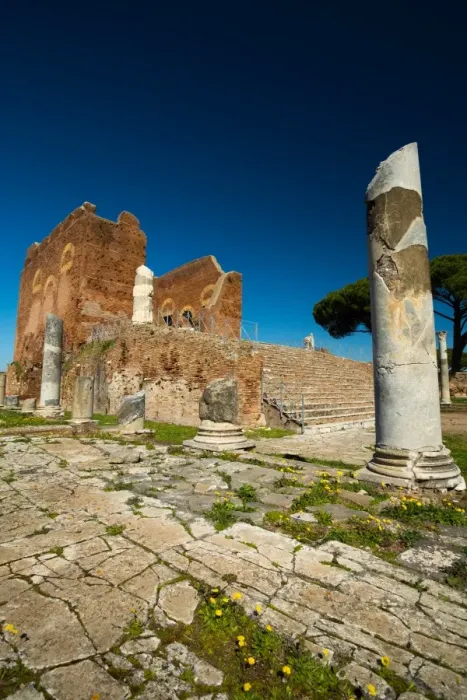 Framed Print : The ruins of the Ancient Roman harbour city of Ostia Antica in Rome, Italy Framed Print : The ruins of the Ancient Roman harbour city of Ostia Antica in Rome, Italy
