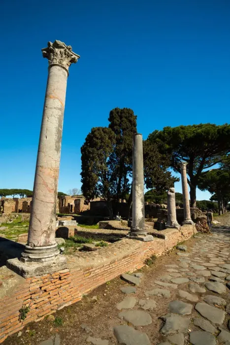 Framed Print : The ruins of the Ancient Roman harbour city of Ostia Antica in Rome, Italy Framed Print : The ruins of the Ancient Roman harbour city of Ostia Antica in Rome, Italy