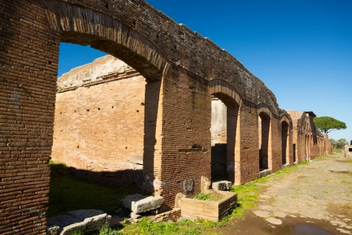 Framed Print : The ruins of the Ancient Roman harbour city of Ostia Antica in Rome, Italy Framed Print : The ruins of the Ancient Roman harbour city of Ostia Antica in Rome, Italy
