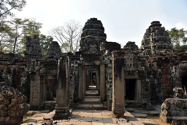 Ruins Banteay Kdei temple Angkor Cambodia