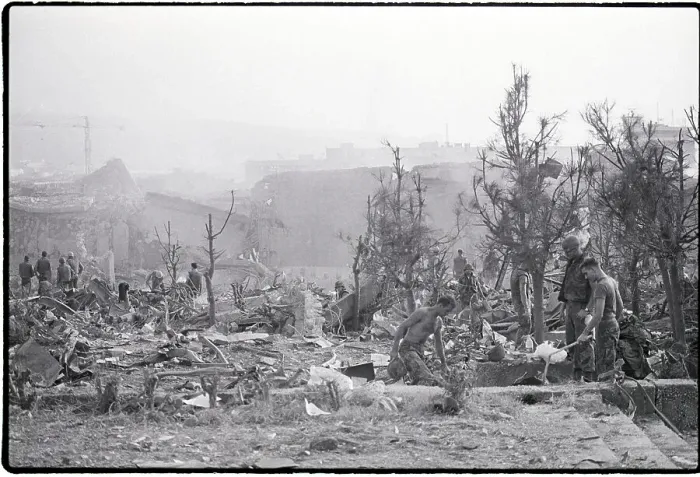 Framed Print : Ruins of Bombed Building Framed Print : Ruins of Bombed Building