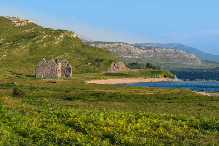 Framed Print : The ruins of Calda house in Scotland
