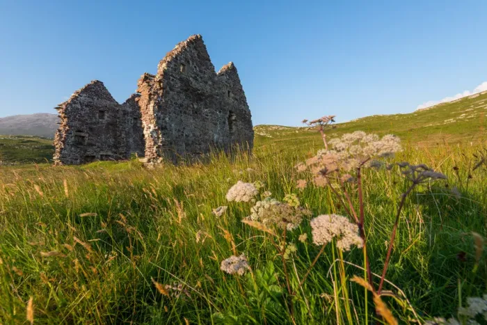 Framed Print : The ruins of Calda house in Scotland Framed Print : The ruins of Calda house in Scotland