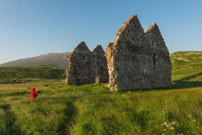 Framed Print : The ruins of Calda house in Scotland