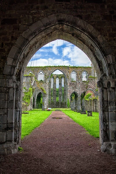 Ruins of the Cistercian Aulne Abbey