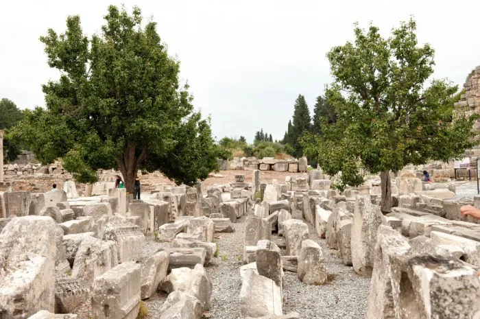 Framed Print : ruins of Commercial Agora in Ephesus Framed Print : ruins of Commercial Agora in Ephesus