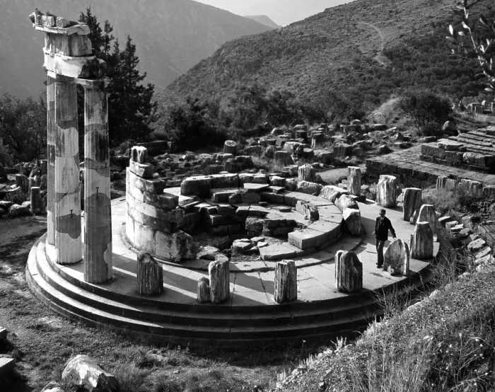 Framed Print : RUINS IN DELPHI Framed Print : RUINS IN DELPHI