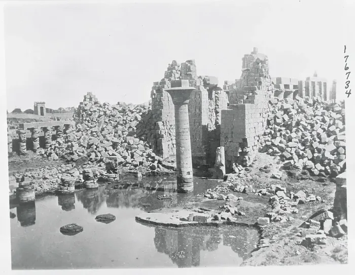 Framed Print : Ruins at Egyptian Temple Framed Print : Ruins at Egyptian Temple