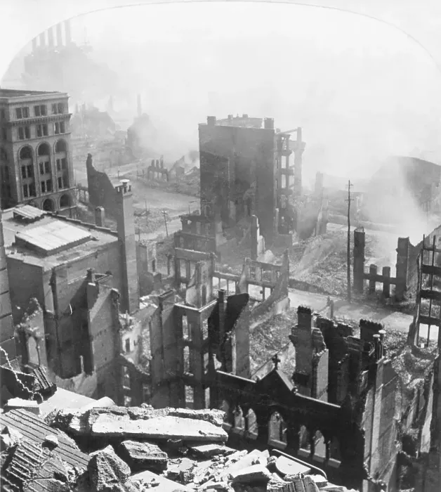 Framed Print : Ruins After Fire Framed Print : Ruins After Fire