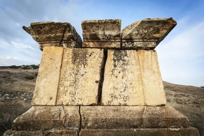 Framed Print : Ruins of graves, Hierapolis Framed Print : Ruins of graves, Hierapolis