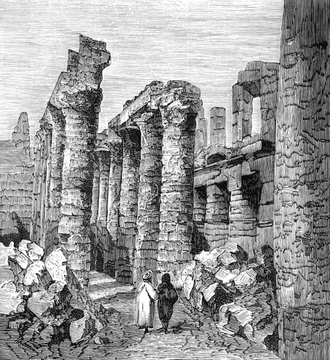 Framed Print : Ruins in Karnak, Egypt Framed Print : Ruins in Karnak, Egypt
