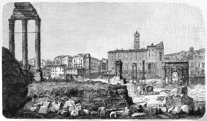 Framed Print : Ruins of Roman Forum in Rome Framed Print : Ruins of Roman Forum in Rome