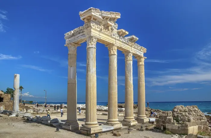 Framed Print : Ruins of the Temple of Apollo, Side, Antalya, Turkey Framed Print : Ruins of the Temple of Apollo, Side, Antalya, Turkey
