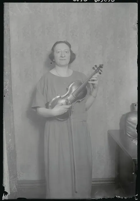 Framed Print : Rumanian Girl Holding Her Violin Framed Print : Rumanian Girl Holding Her Violin