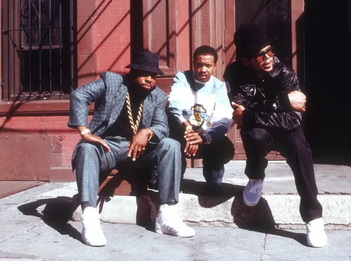 Framed Print : Run-DMC. American hip hop band Run-DMC, circa 1985