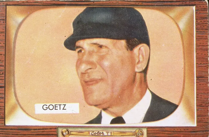 Framed Print : Russ Goetz Baseball Card Framed Print : Russ Goetz Baseball Card