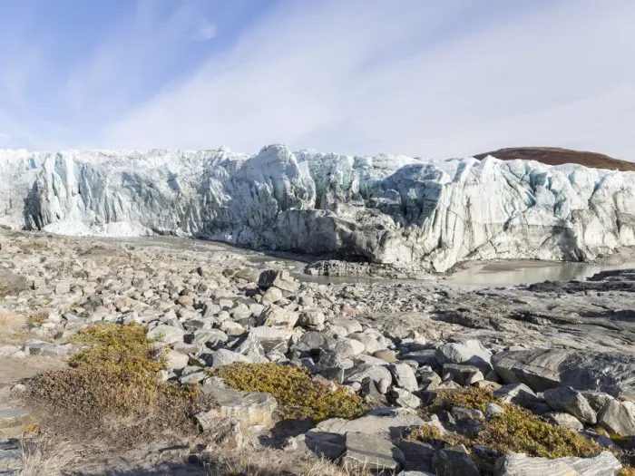 Framed Print : Russell Glacier at Greenland Ice Sheet, Kangerlussuaq, Greenland, Denmark