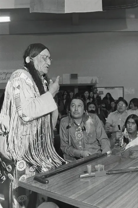 Framed Print : Russell Means Being Welcomed Back by Grandfather Framed Print : Russell Means Being Welcomed Back by Grandfather
