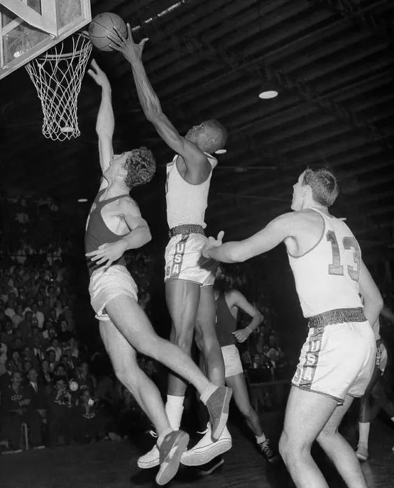 Framed Print : Bill Russell Rebounding Basketball Framed Print : Bill Russell Rebounding Basketball
