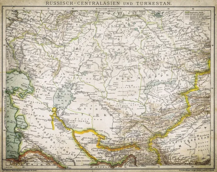 Framed Print : Russia - Central Asia and Turkey Framed Print : Russia - Central Asia and Turkey
