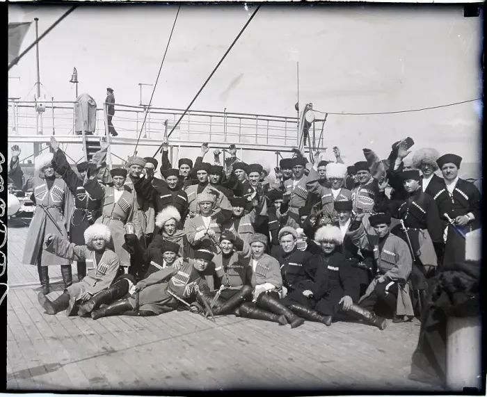 Framed Print : Russian Artists On Board S.S. France Framed Print : Russian Artists On Board S.S. France