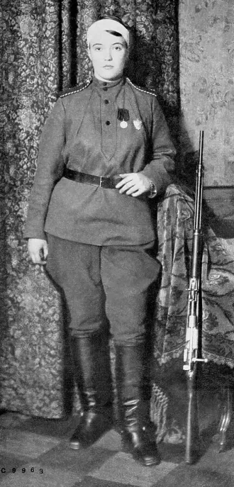Framed Print : Russian Colonel Olga Kokovtseva