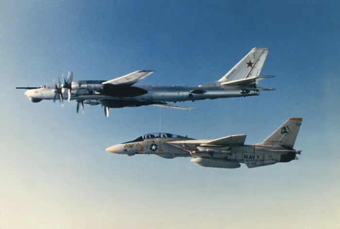 Framed Print : Russian Fighter Following an American Military Jet Framed Print : Russian Fighter Following an American Military Jet