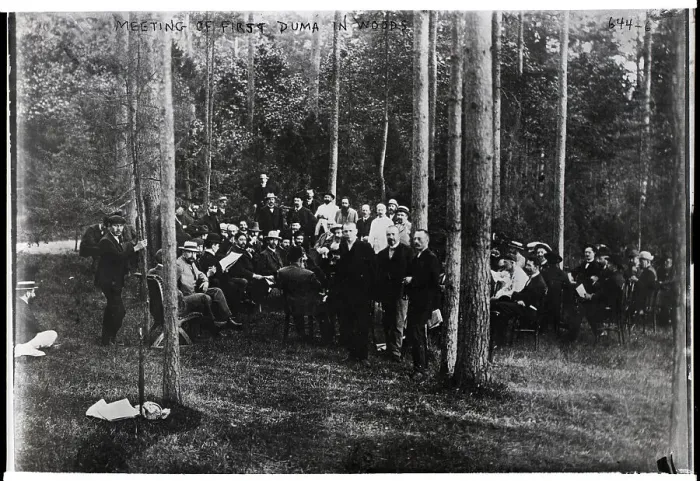 Framed Print : Russian Meeting In Woods; First Duma Framed Print : Russian Meeting In Woods; First Duma