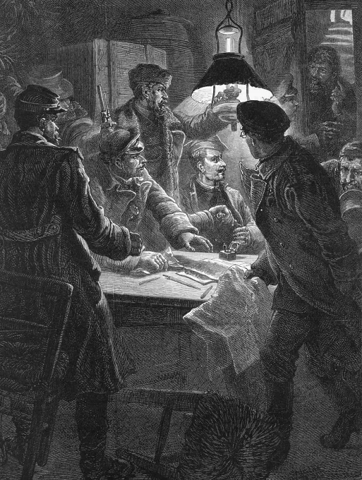 Framed Print : Russian Nihilist Conspirators / Engraving Framed Print : Russian Nihilist Conspirators / Engraving